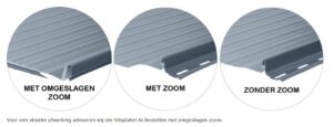 felsplaten met en zonder zoom